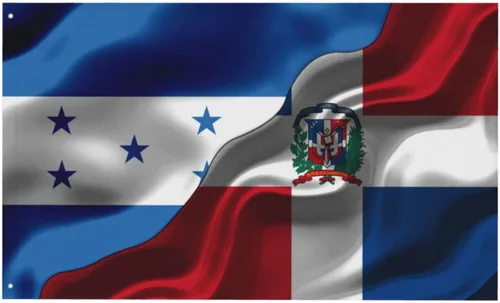 Miniatura 7 de Banderas de Honduras y República Dominicana para exteriores de 3 x 5 pies, tres capas de tela para coser a doble cara, impresión de 3 x 5 pies