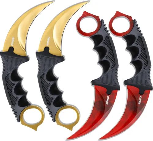 Miniatura 10 de Dispatch Karambit - Cuchillo táctico de hoja fija para acampar, cuchillo de caza al aire libre, cuchillos de tienda con funda y cable, adecuado