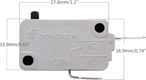 Miniatura 4 de KW3A 16A 125V/250V Horno Microondas Puerta Interlock Interruptor Normalmente Cerrado (1 Unids)