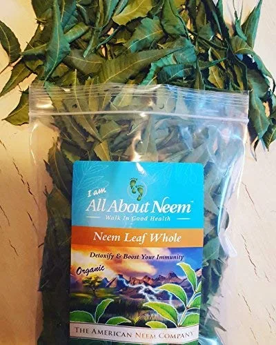 Miniatura 3 de Hojas orgánicas de neem TODAS las frescas cosechadas silvestres secas de primera calidad 5 onzas para té, desintoxicación natural de EE. UU