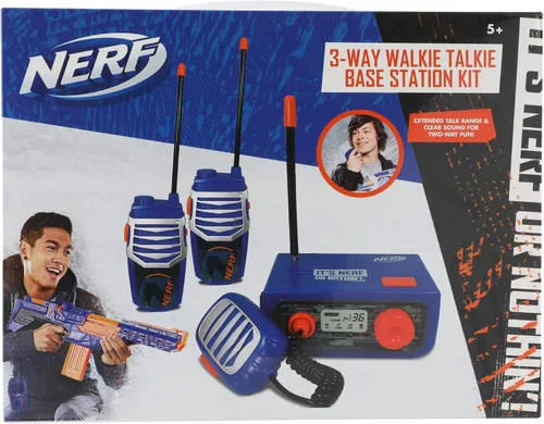 Miniatura 8 de Walkie Talkies - Juego de 3 piezas de estación base de Walkie Talkie para niños y adultos, radio de tres vías de radio larga con control de volumen