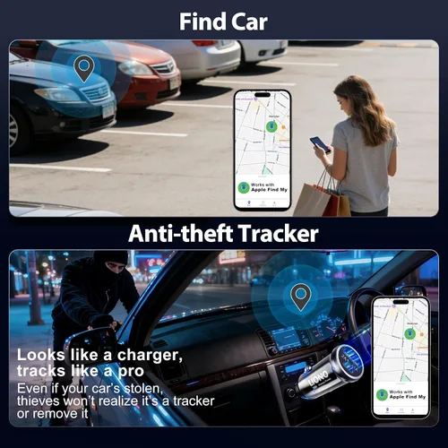 Miniatura 12 de LIONO Rastreador y cargador GPS para automóvil con batería recargable incorporada, rastreador GPS para vehículos, rastreador oculto para automóvil