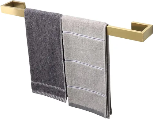 TocTen Toallero de Baño - Base Cuadrada Engrosada de Acero Inoxidable SUS304 Barra de Toallas para Baño, Accesorios de Barra de Baño Varilla de