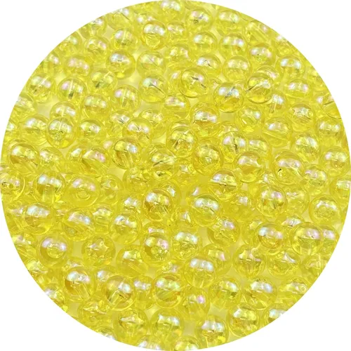 Miniatura 42 de 2000 cuentas redondas acrílicas de 0.157 pulgadas (0.157 in), cuentas espaciadoras de colores AB con agujero para bricolaje, pulseras, collares