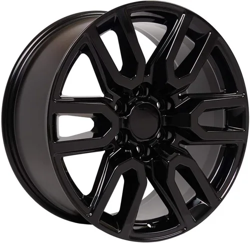 Miniatura 3 de OE Wheels CV36 20x9 Llantas negras brillantes de 20 pulgadas, juego de 4, ruedas de 6 x 139.7 – TPMS opcional y paquetes de neumáticos y llantas