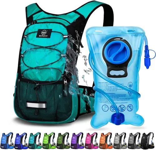 Miniatura 15 de Mothybot Mochila de Hidratación Aislada con Vejiga de Agua de 3L Libre de BPA a Prueba de Fugas, Mochila de Senderismo Ligera de Gran Almacenamiento