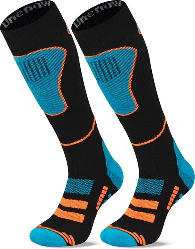 Calcetines de esquí de lana merina, 2 pares, calcetines térmicos hasta la rodilla para snowboard, senderismo, clima frío, nieve, caza