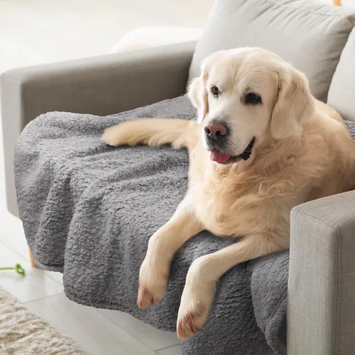 Miniatura 14 de furrybaby Manta Suave Premium para Perros Pequeños, Cachorros y Gatos, Lavable, Forro Polar Sherpa de 24 x 32 Pulgadas, Manta para Mascotas