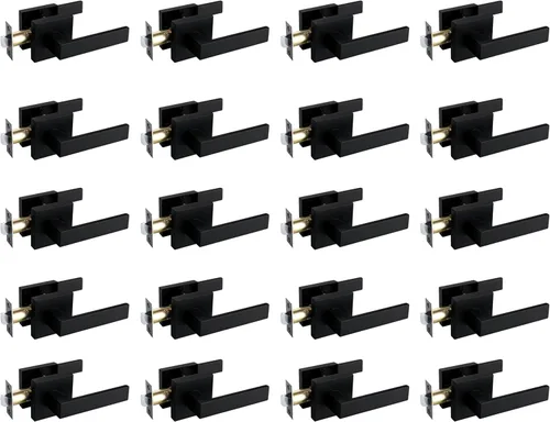 Miniatura 78 de NEWBANG Manija de palanca de puerta sólida con acabado negro mate