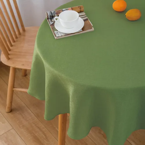 Miniatura 34 de NLMUVW Mantel de Lino Marrón para Mesas Redondas, Mantel Pequeño Color Chocolate, Cubierta de Mesa Estilo Granja para Cocina, Comedor, Café, 36