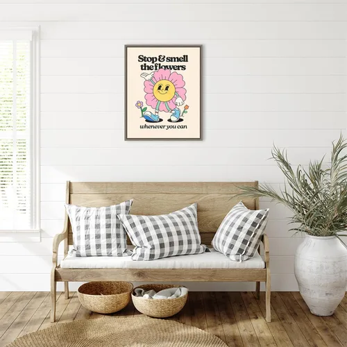 Miniatura 5 de Amanti Art Framed Canvas Wall Art 28x23 Retro Cartoon Character I by Victoria Barnes, Framed Wall Art Canvas, Humor Artwork, Country Rustic Decor