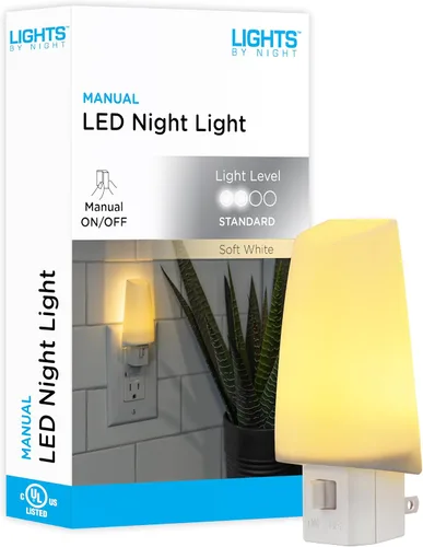 Miniatura 9 de Lights by Night Luz nocturna LED enchufable, luz nocturna enchufable a la pared, sensor de atardecer a amanecer, blanco cálido, dormitorio, baño