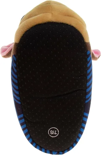 Miniatura 6 de Nickelodeon Paw Patrol and Sponge Bob Squarepants Zapatos de casa Chase y Marshall para niños pequeños Zapatillas de casa de felpa, ligeras