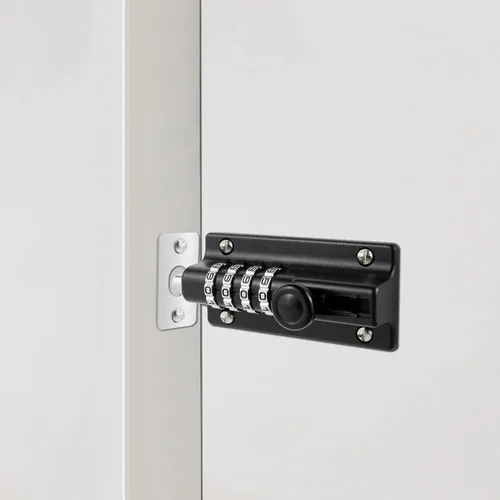 Miniatura 6 de Perno de bloqueo combinado, perno de barril de combinación de aleación de zinc maciza, cerradura de seguridad deslizante con configuración