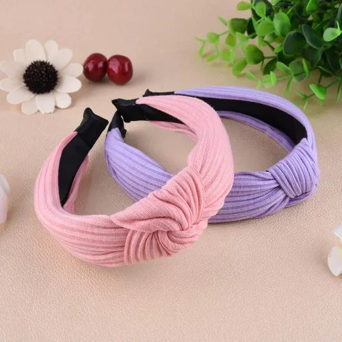 Miniatura 4 de SIQUK 15 diademas de turbante con nudo en la parte superior con nudo cruzado de tela ancha para mujeres y niñas Multi colorido