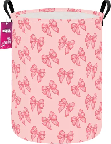Miniatura 13 de Cesta de lavandería grande de tela de lona ligera, cesta de almacenamiento para juguetes, ropa sucia plegable, impermeable, para dormitorios