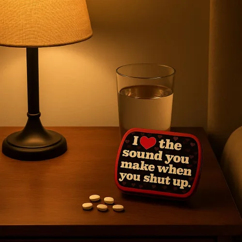 Miniatura 7 de Love When You Shut Up Mints - Divertidos rellenos de calcetines navideños para amigos, mentas de aliento de menta
