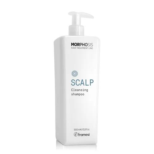 FRAMESI Morphosis Champú limpiador para el cuero cabelludo, 33.8 onzas líquidas, limpia el cabello y el cuero cabelludo, aclara, elimina la