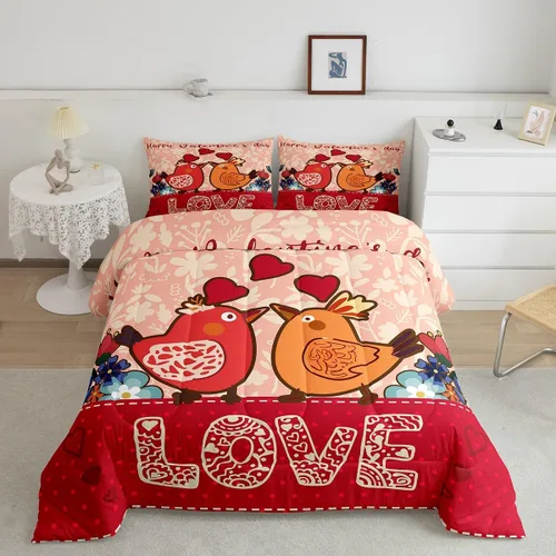 Miniatura 23 de Erosebridal Juego de edredón para parejas, juego de ropa de cama tamaño individual con lentejuelas doradas con purpurina dorada, edredón acolchado