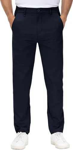 Miniatura 3 de Gopune Men's Stretch Golf Pants Quick Dry Lightweight Outdoor Casual Dress Work Pants with Pockets