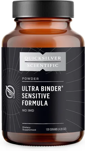Quicksilver Scientific Fórmula ultra sensible a la carpeta - Suplemento de salud intestinal con carbón activado, arcilla de bentonita - Polvo de