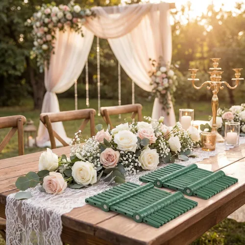 Miniatura 7 de WILLBOND 30 pares de imanes florales para boutonniere, broches de ramillete magnéticos para ramilletes de novia hechos a mano, ramilletes de boda