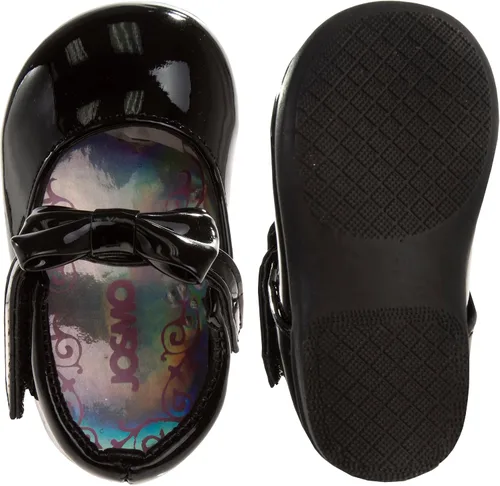 Miniatura 2 de Josmo Zapatos para caminar para bebés Zapatos planos Mary Jane para niños y niñas, zapatos de vestir formales, mocasines para caminar, cuna, lazo
