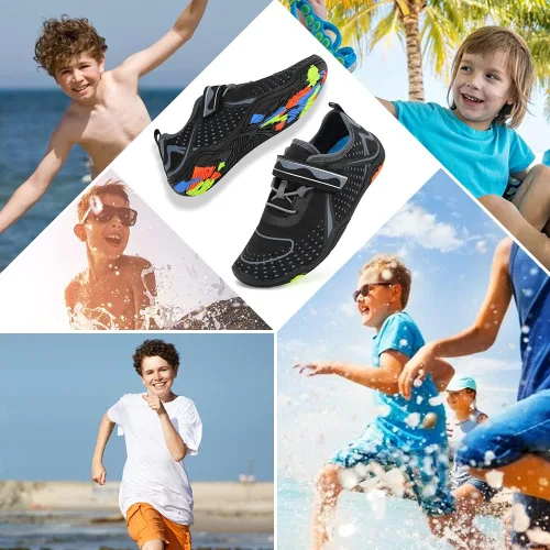 Miniatura 7 de Zapatos acuáticos para niños y niñas, suela ligera y cómoda, fácil de caminar, calzado acuático y deportivo antideslizante