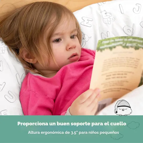 Miniatura 5 de KeaBabies - Almohada con funda para niños pequeños, almohada My Little Dreamy de 13 x 18 pulgadas (ABC Land)