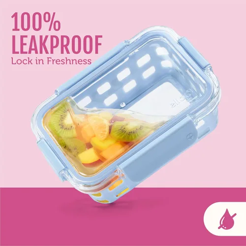 Miniatura 5 de Ello Duraglass - Juego de preparación de comidas de 3.4 tazas, 10 piezas, 5 paquetes - Juego de recipientes de vidrio para almacenamiento de Huerto