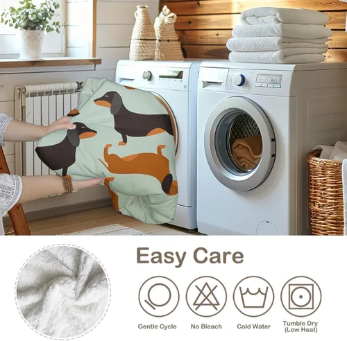 Miniatura 192 de Autumn Teddy Dog Patchwork Sherpa Blanket Fall Cozy Throw Blanket Cute Puppy Quilt Style Warm Soft Blanket for Couch Sofa Bedroom Decor 50x60 Inches