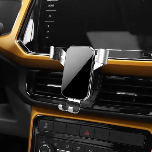 Miniatura 8 de Soporte universal para teléfono de automóvil compatible con Volkswagen VW T-Cross Tcross 2019 2020, soporte de teléfono de ventilación de aire, Negro