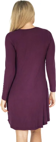 Miniatura 3 de Kindred Bravely Betsy - Camisón de lactancia Henley de bambú Camisón de maternidad de manga larga