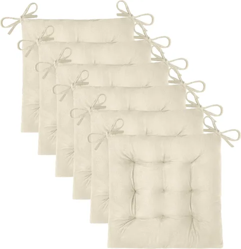 Miniatura 51 de OVOV 1 paquete de cojines para sillas de comedor, cojines de asiento suaves para sillas de escritorio de cocina, cojines cuadrados para sillas