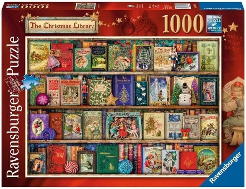 Miniatura 4 de Ravensburger The Christmas Library, rompecabezas de 1000 piezas