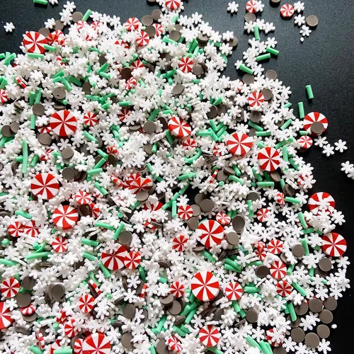 Miniatura 5 de EHOPE Chispas Falsas Chispas Falsas de Navidad Chispas de Caramelo Falsas Chispas de Arcilla Chispas de Polímero Rebanadas de Arcilla Polimérica