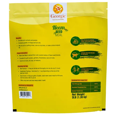 Miniatura 2 de Harina de semillas de neem premium, fertilizante natural para jardinería y enmienda del suelo, protege tu jardín con fertilizante orgánico
