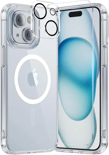 Miniatura 83 de Funda magnética diseñada para iPhone 11 Pro Max, [probada en caídas de grado militar] [compatible con MagSafe] Funda protectora delgada translúcida