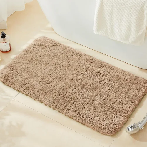 Miniatura 65 de TECHMILLY Alfombras Corredoras de Baño Super Suaves Peludas, Alfombras de Baño de Microfibra Gruesas Antideslizantes Absorbentes, Tapete de Baño