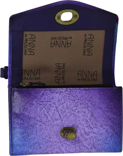 Miniatura 5 de Anna by Anuschka Bolso de mano pintado a mano de cuero genuino vintage para mujer