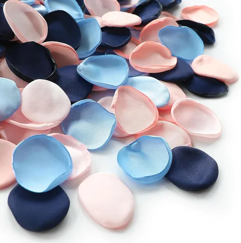 Miniatura 24 de Floroom 300 pétalos de rosa champán de seda sintética, pétalos de flores para bodas, pajecitos, cesta, pasillo, dispersión, centro de mesa, cena