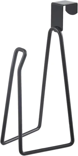 Miniatura 4 de INIUNIK Over The Tank - Soporte de papel higiénico, soporte de rollo de papel higiénico de metal, reserva dispensadora para almacenamiento y Negro