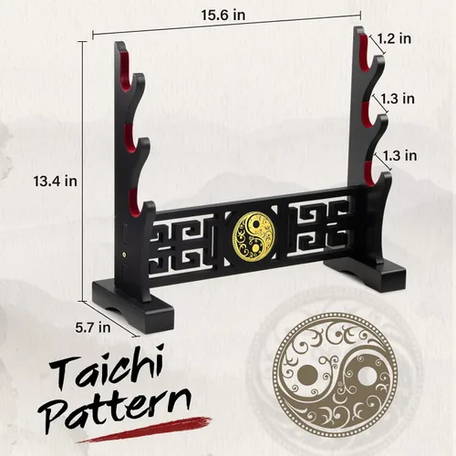 Miniatura 2 de Taichi - Soporte acolchado para espada, soporte de exhibición para sable de luz, espada samurái, hoja de cosplay, Tanjirou Demon Slayer Genshin