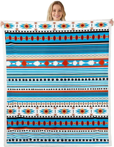 Miniatura 11 de Erosebridal Manta de forro polar de piel de vaca con estampado de leopardo marrón, manta occidental de 50 x 60 pulgadas, manta con estampado de vaca