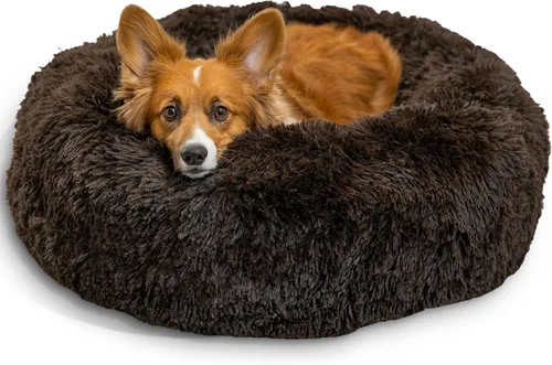 Miniatura 68 de Best Friends by Sheri - The Original Calming Donut - Cama calmante en forma de dona para perros y gatos - Pelo corto, gris, S, 23 x 23 pulgadas Gris