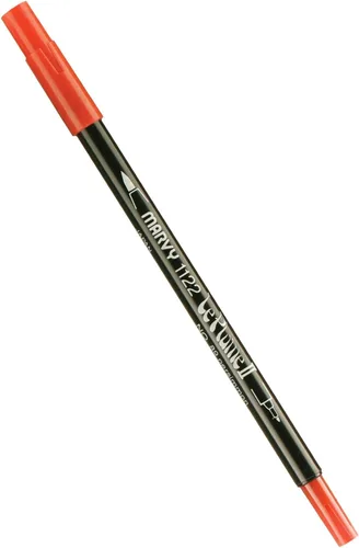 Miniatura 39 de Uchida 1122-C-3 Marvy Extra Fine Tip Le Plume II Rotulador de doble punta, azul