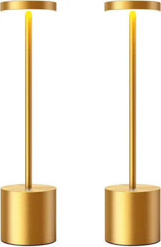 Miniatura 8 de SAKRINGT Lámparas de mesa inalámbricas recargables, luz de mesa LED portátil de 6000mAh operada con batería para restaurante al aire libre, paquete
