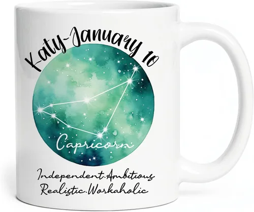Miniatura 19 de Taza de cerámica blanca con monograma de letra inicial personalizada, alfabeto floral, nombre personalizado y inicial A-Z, taza de café de 11 onzas