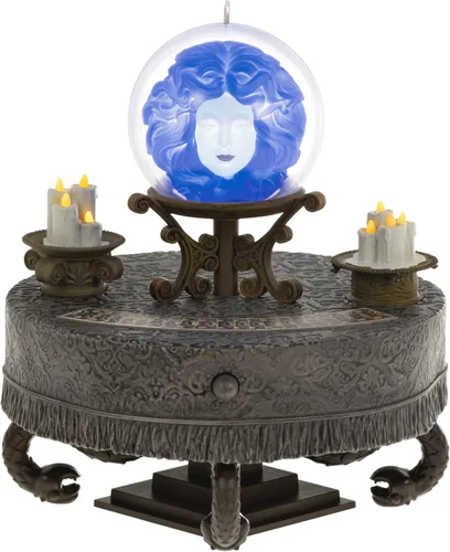 Miniatura 10 de Hallmark Keepsake - Figura decorativa de Navidad 2023, colección Disney La mansión embrujada, el ataúd en el invernadero con luz y sonido, regalos
