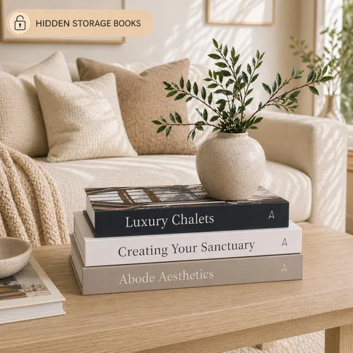 Miniatura 4 de Array & Arrow Libros decorativos para decoración del hogar, juego de 3 cajas de almacenamiento de libros de imitación con cierre magnético